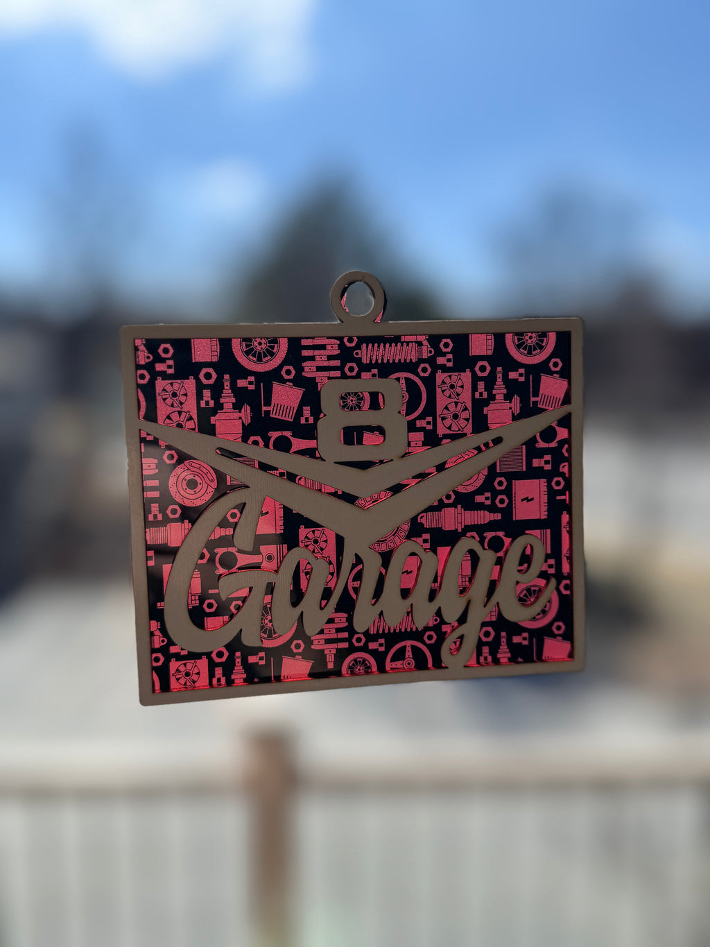 Garage Sign Layered Sun Catcher