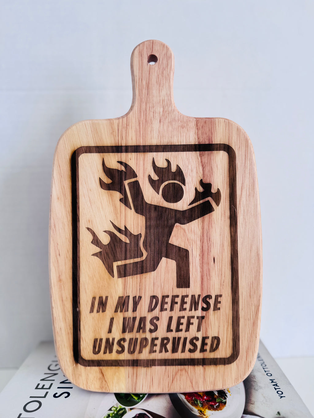 In My Defense I Was Left Unsupervised Cutting Board