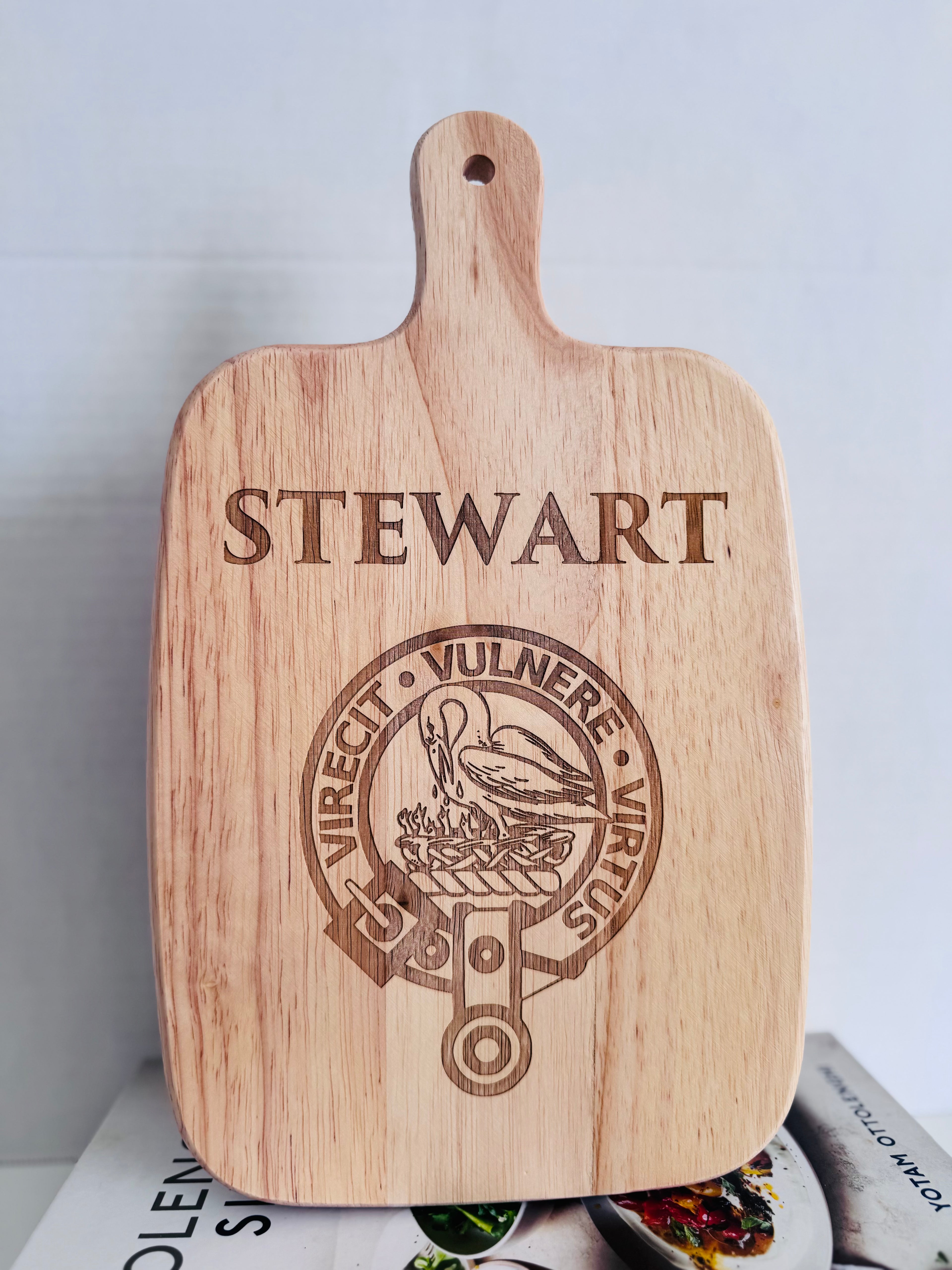 Stewart Engraved Clan Cutting Board