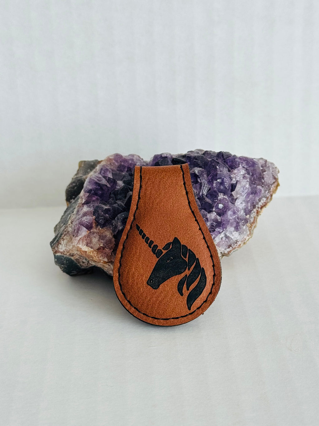 Custom Script Initial & Unicorn Magnetic Bookmark