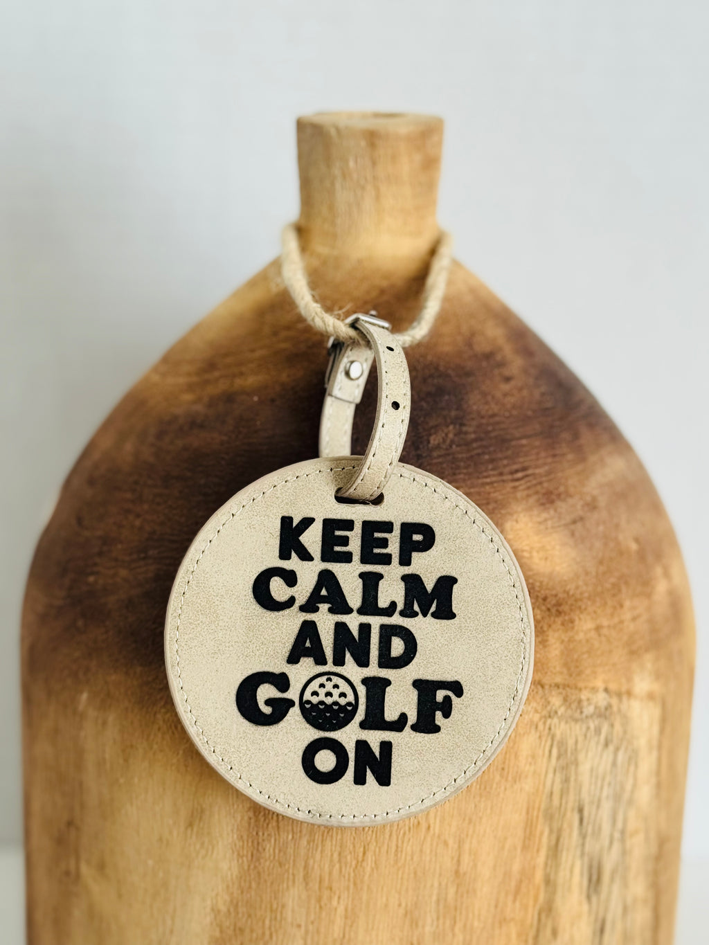 Keep Calm and Golf On – Golf Bag Tag