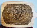 Celtic Tree of Life Acacia Wood Serving Board