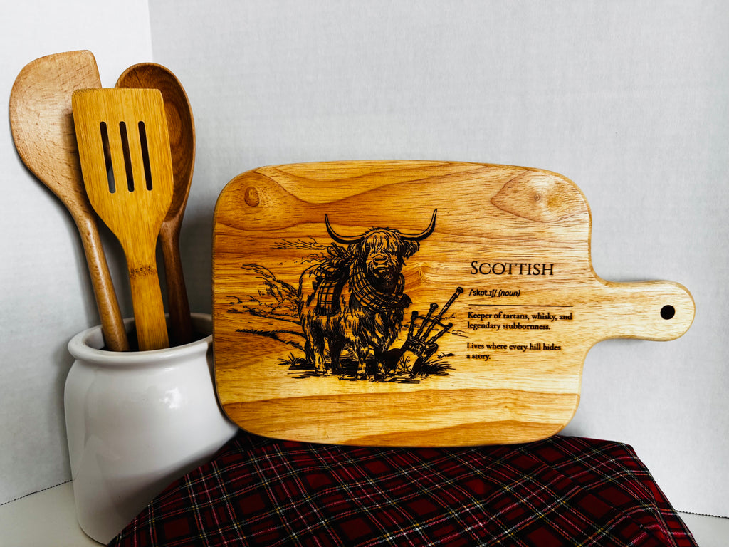 Highland Cow Scottish Serving Board