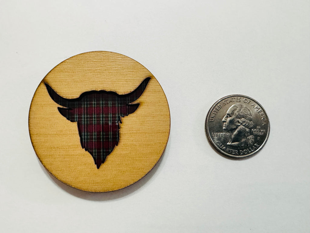 Scottish Tartan Wood Magnets